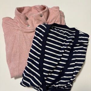 NWT Gap Maternity Nursing Top Sweater Bundle Breastfeeding Postpartum L/XL